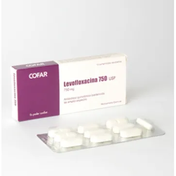 LEVOFLOXACINA 750 CAJA X 10 COMPRIMIDOS - Ecofarma